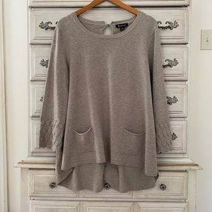 Taupe Pocketed Sweater